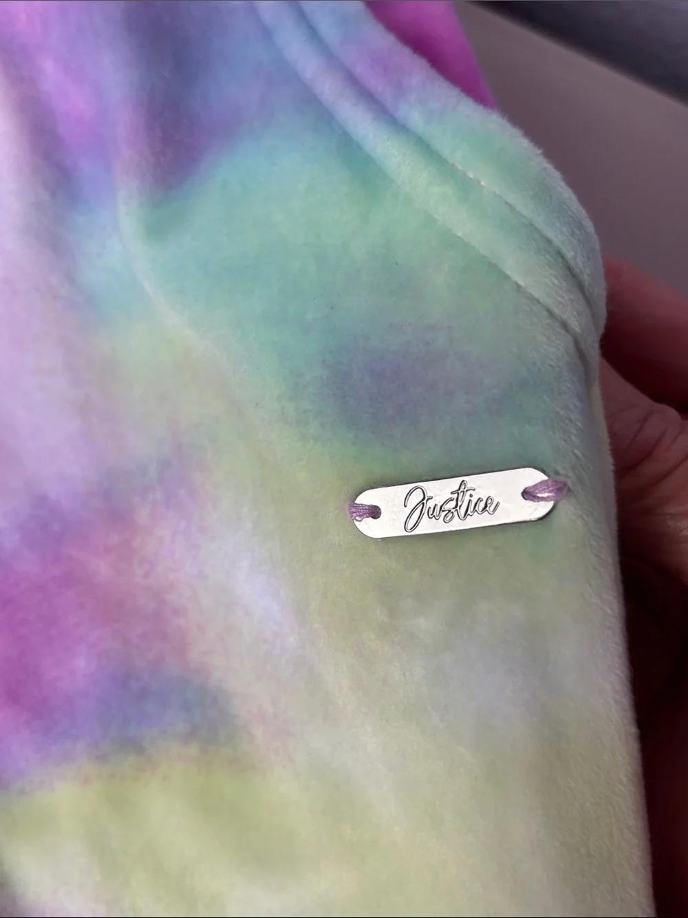 Dreamy Justice Active Tie-Dye Plush Jogger Pants - Pink Multi